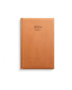 Dagbok, cognac konstläder 2024
