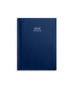 Almanacka Burde 1110 Veckojournal Konstläder 2025 Mörkblå 2025