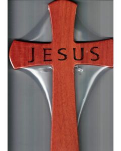 Kors krucifix mahogny Jesus 30 cm